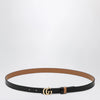 GUCCI Reversible GG Marmont belt in black/beige leather