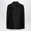 GUCCI Oversized fine silk faille jacket in black