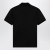 GUCCI Black GG jacquard technical jersey polo shirt