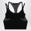 GUCCI Black lightweight crêpe jersey bralette set