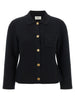 Saint Laurent Cassandre Medallion Cardigan