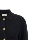 Saint Laurent Cassandre Medallion Cardigan