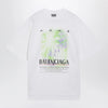 Balenciaga The Window T-shirt in white cotton jersey
