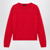 Roberto Collina Red sweater in cashmere and silk blend