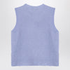 Roberto Collina Light blue cashmere blend waistcoat