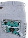 Moschino Deconstructed Argyle Skirt