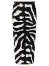 Moschino Zebra Intarsia Skirt
