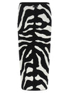 Moschino Zebra Intarsia Skirt