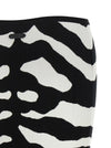 Moschino Zebra Intarsia Skirt