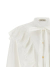 Alberta Ferretti Pleated Ruffle Shirt