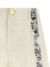 Alberta Ferretti Fortuny Linen Shorts