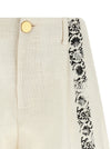 Alberta Ferretti Fortuny Linen Shorts