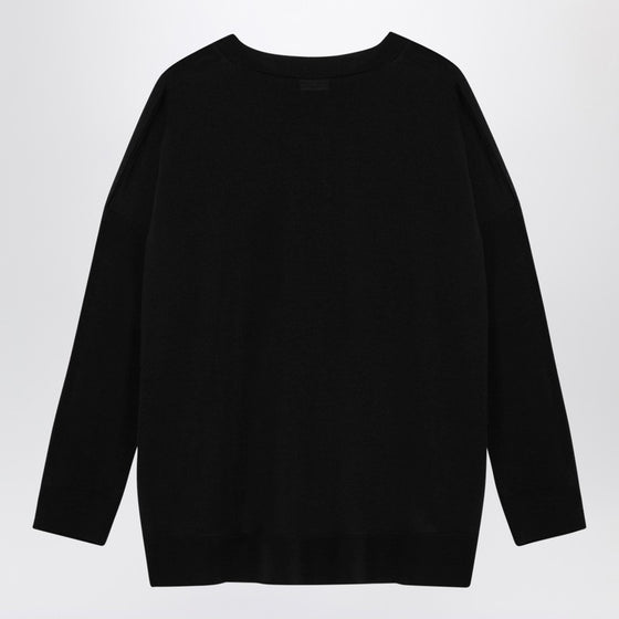 Roberto Collina Black wool crew-neck sweater