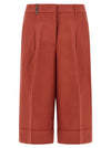 Peserico Linen Viscose Bermuda Shorts