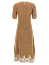 Alberta Ferretti Lace Hem Dress