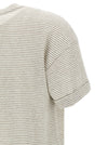 Peserico Lamé Stripes T-shirt
