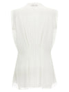 Alberta Ferretti Asymmetrical Tulle Top