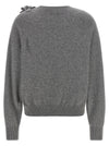 Alberta Ferretti Embroidered Flower Sweater