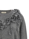 Alberta Ferretti Embroidered Flower Sweater