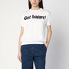 Moschino Get Happy white cotton sweater