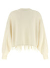 Alberta Ferretti Feather Cropped Sweater