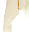 Alberta Ferretti Feather Cropped Sweater