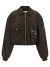 Ganni Duchesse Nylon Bomber Jacket
