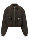 Ganni Duchesse Nylon Bomber Jacket