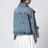 GANNI Denim jacket with bows