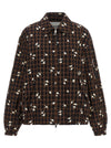 Ganni Check Flower Bomber Jacket