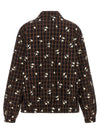 Ganni Check Flower Bomber Jacket