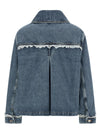 Ganni Denim And Lace Jacket