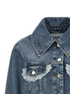Ganni Denim And Lace Jacket