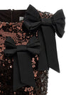 Ganni Velvet Sequins Straight Midi Dress