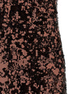 Ganni Velvet Sequins Straight Midi Dress
