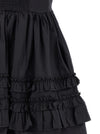 Ganni Black Mini Frill Dress