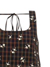 Ganni Check Flower Dress