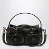 Acne Studios Micro bag with multiple pockets dark brown/beige