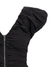 Ganni Black Ruched Top