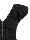 Ganni Black Ruched Top