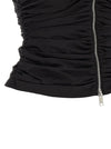 Ganni Black Ruched Top