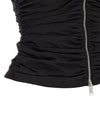 Ganni Black Ruched Top