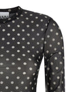 Ganni Printed Sheer Sweater