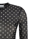 Ganni Printed Sheer Sweater