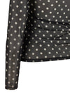 Ganni Printed Sheer Sweater