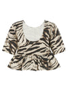 Ganni Zebra Denim Top