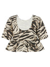 Ganni Zebra Denim Top