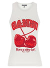 Ganni Cherry Tank Top