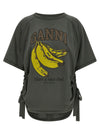Ganni Grey Banana T-shirt
