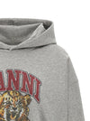 Ganni Grey Tiger Hoodie